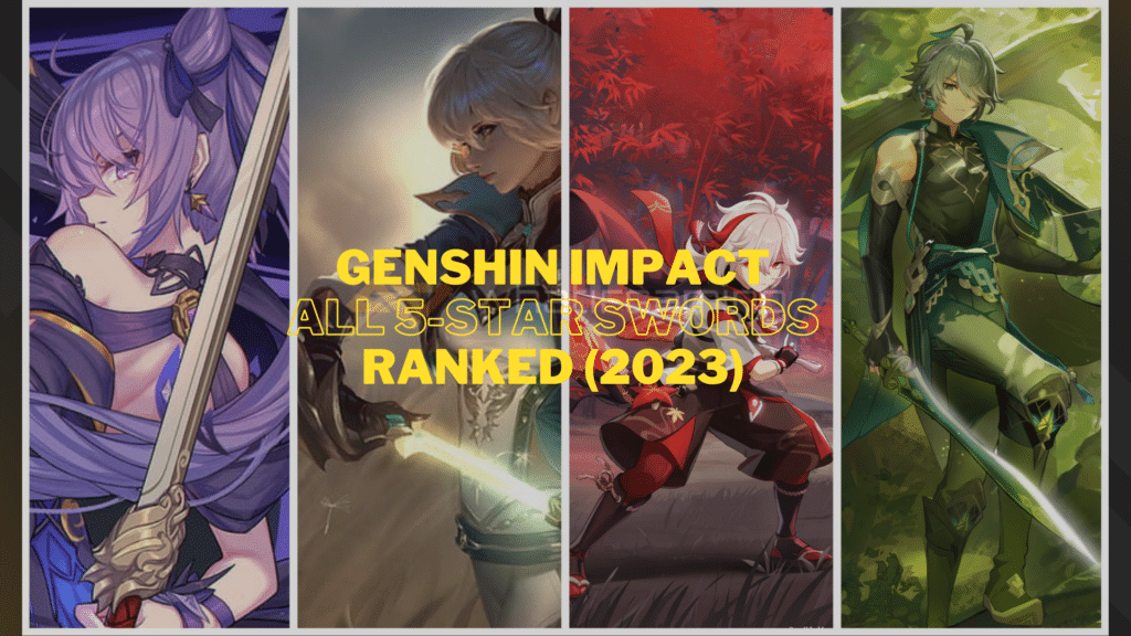 Genshin Impact All 5 Star Swords Ranked 1
