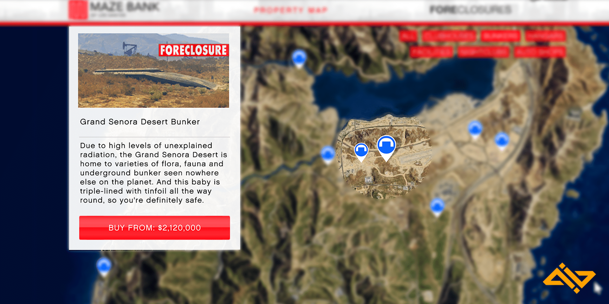 5 Best Bunker Locations GTA 5 Online Ranked Grand Senora Desert Bunker 