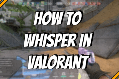 How to whisper in Valorant title card.