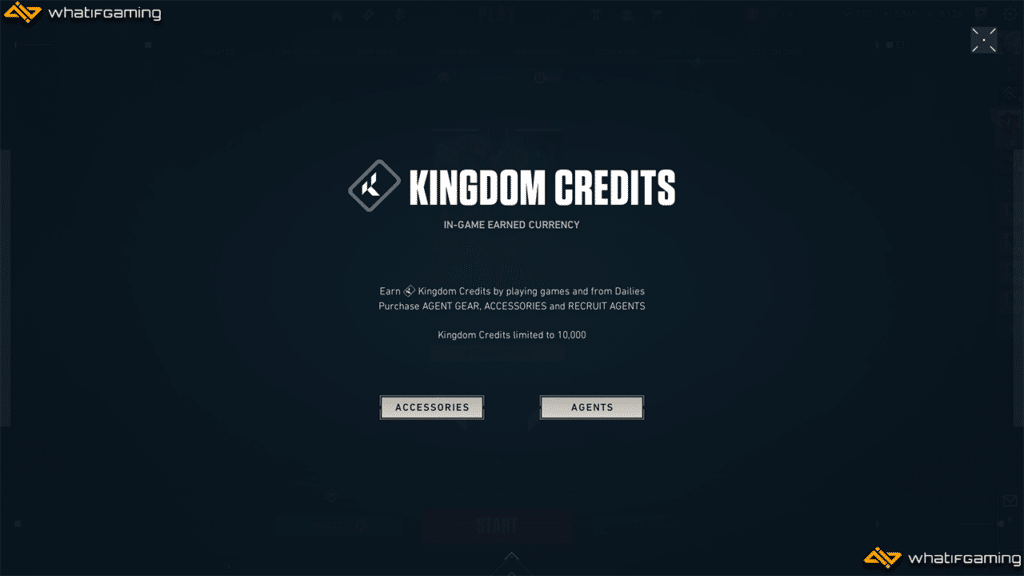Kingdom Credits explanation.