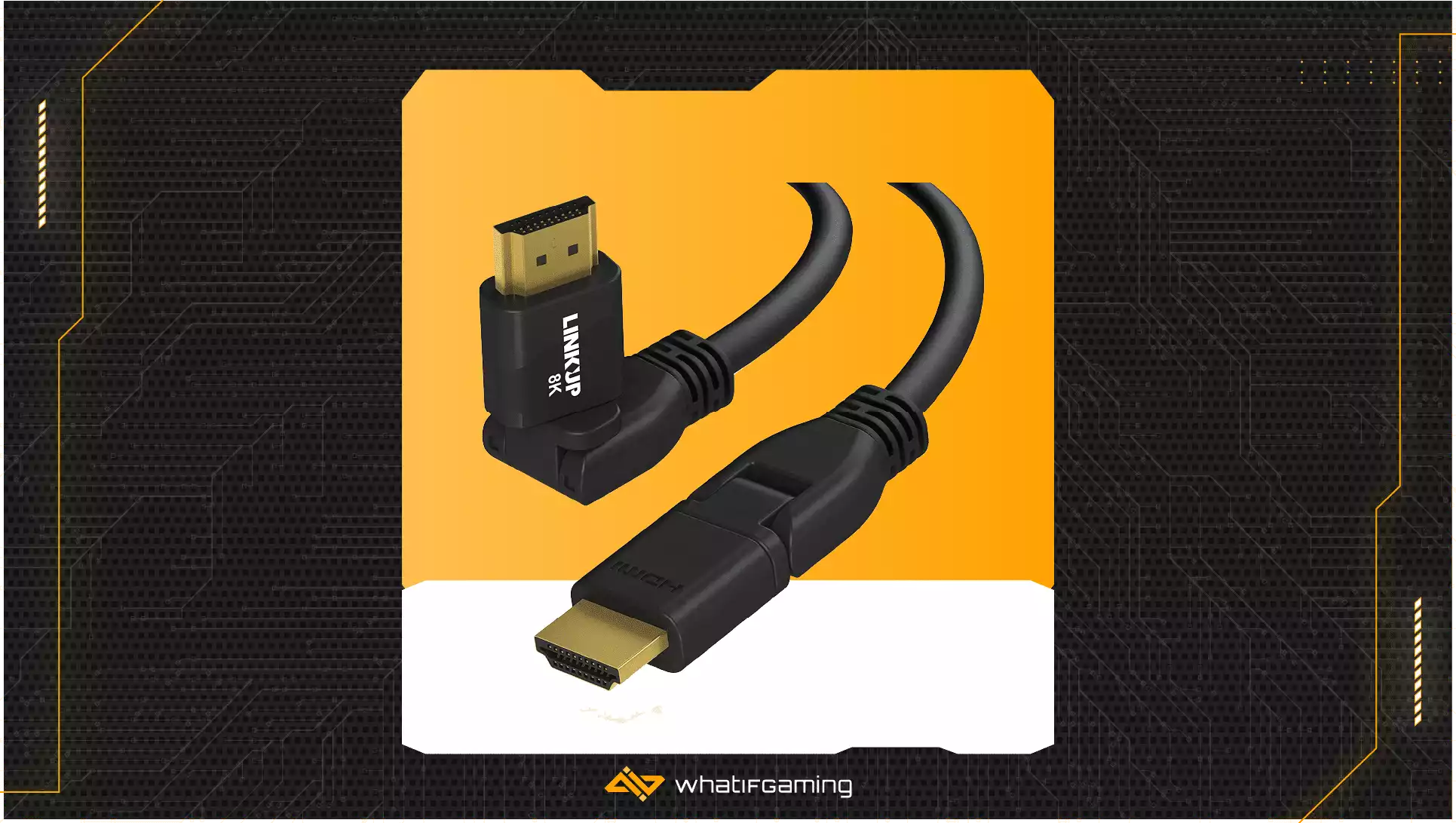 Linkup Ultra High-Speed HDMI 2.1 Swivel Angle Connector Cable