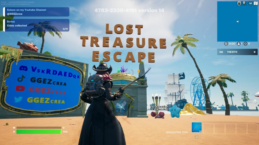 Lost Treasure Escape Map in Fortnite