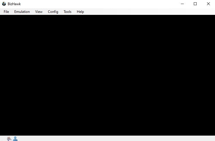 BizHawk, a multiple-system emulator, running its default screen.