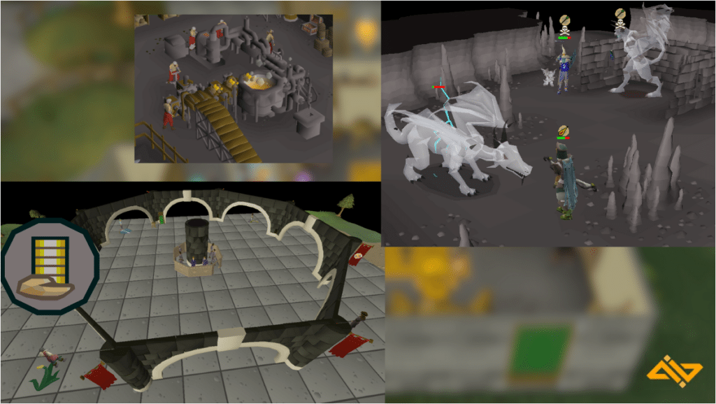 Rev caves, grand exchange, blast furnace