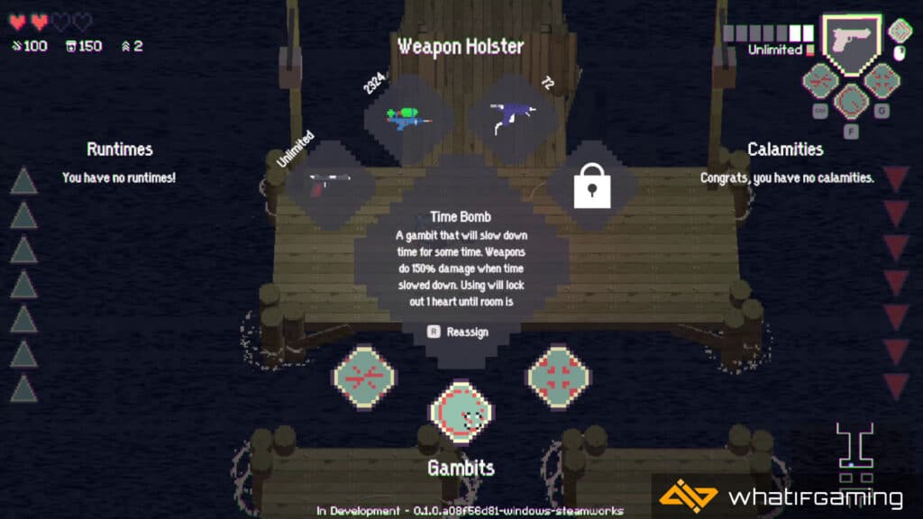 Weapon and Gambit Loadout Screen
