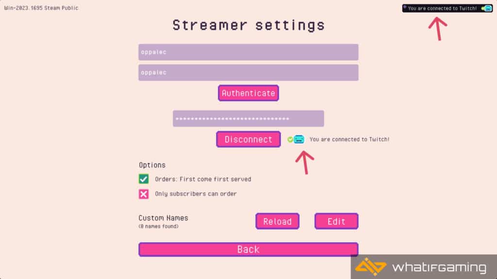 Connected to Twitch Indicator