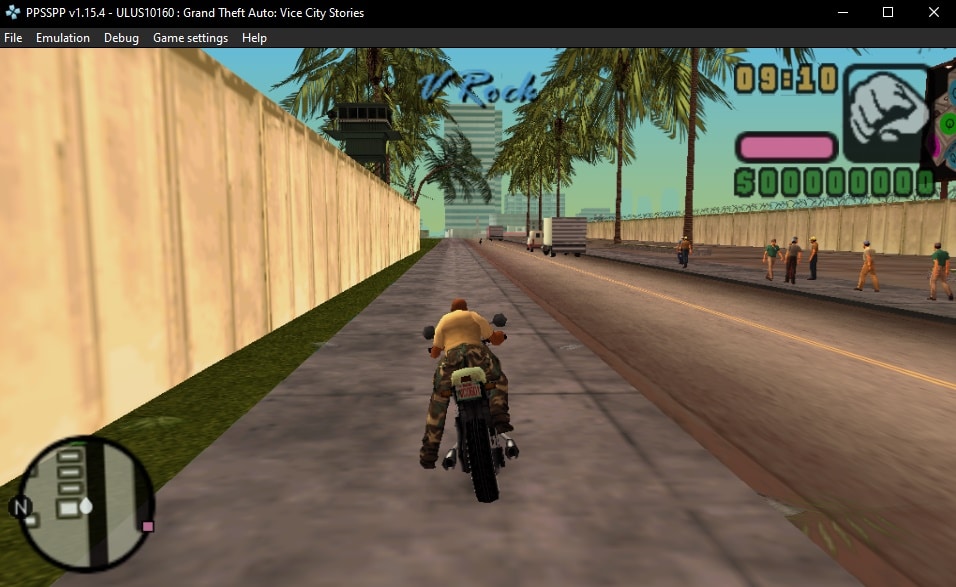 GTA: Vice City Stories, running PPSSPP, a PSP emulator.