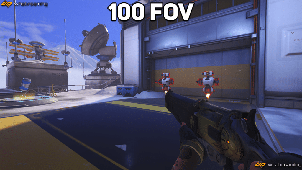 Using 100 FOV setting in Overwatch 2.