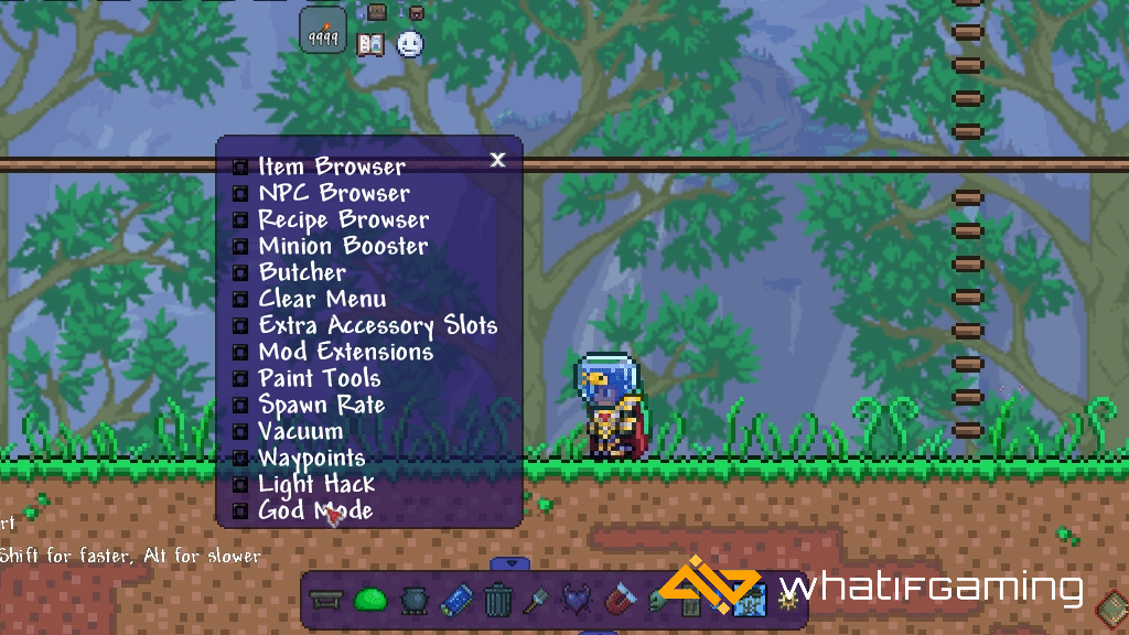 Nejlepší Terraria Mod Cheat Sheet