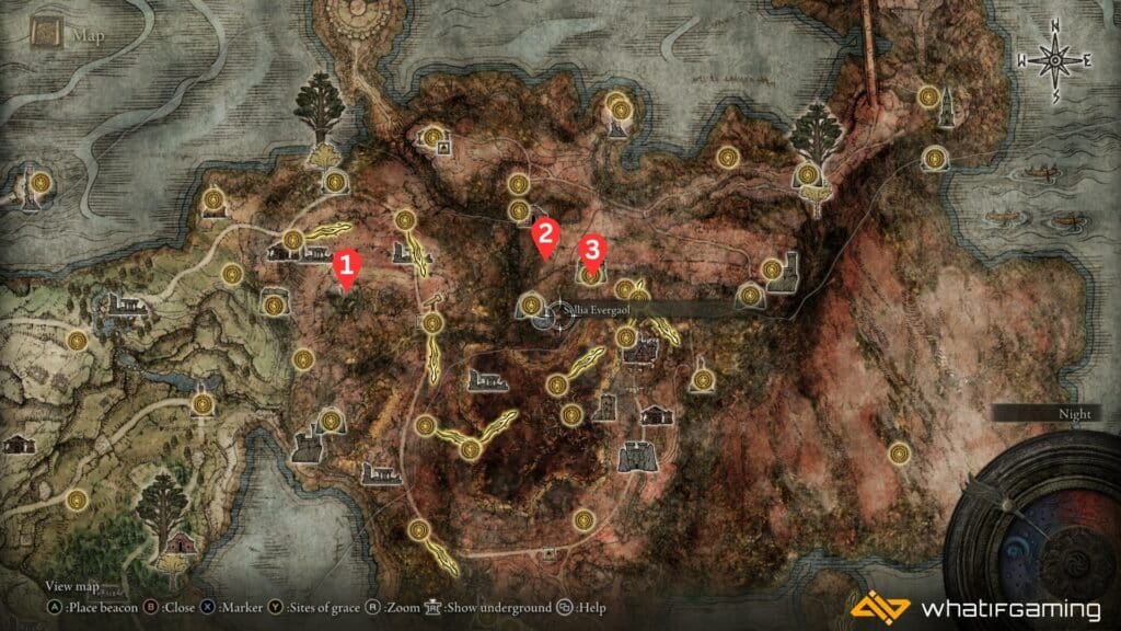 Caelid Smithing Stone 5 Map Locations