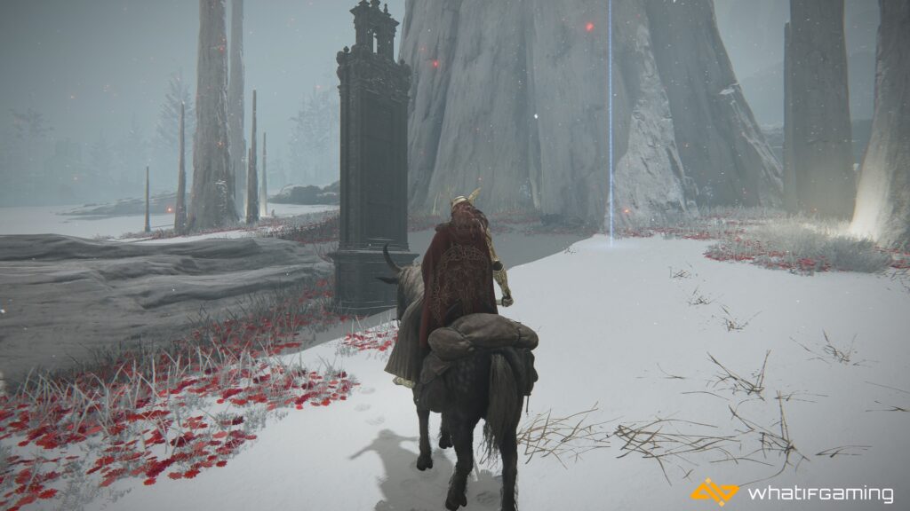 Consecrated Snowfiel Monolith with Map Fragment.