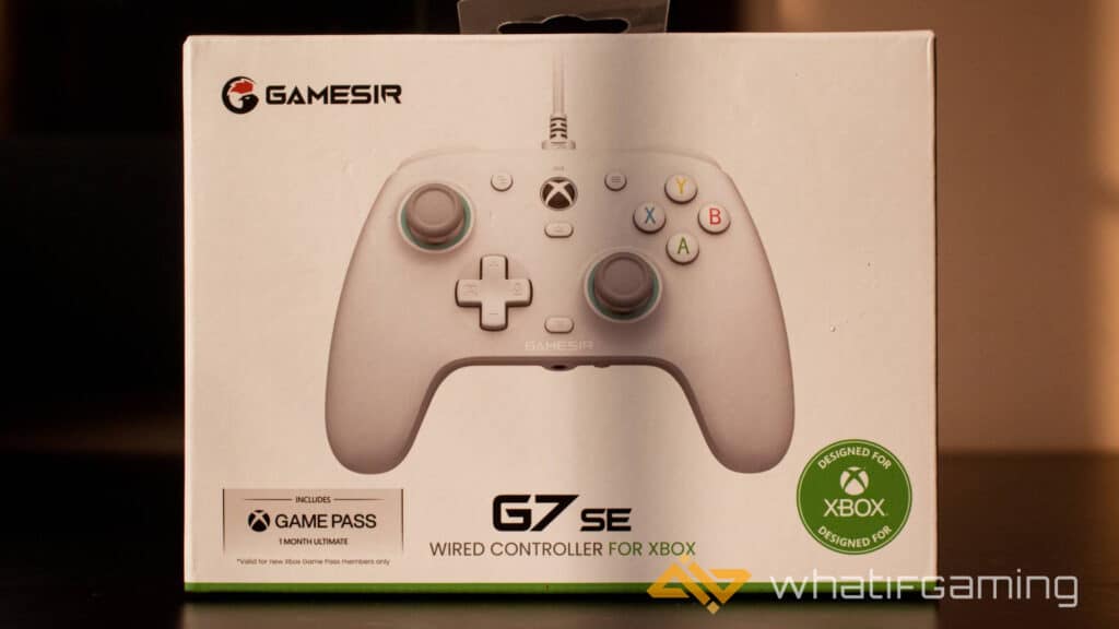 Image has the GameSir G7 SE controller package
