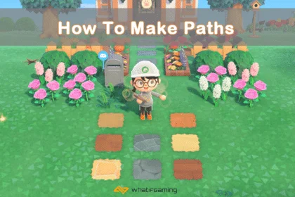 Showing all the path options in Animal Crossing
