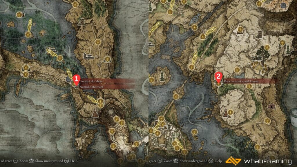 Liurnia of the Lakes Smithing Stone Map Locations