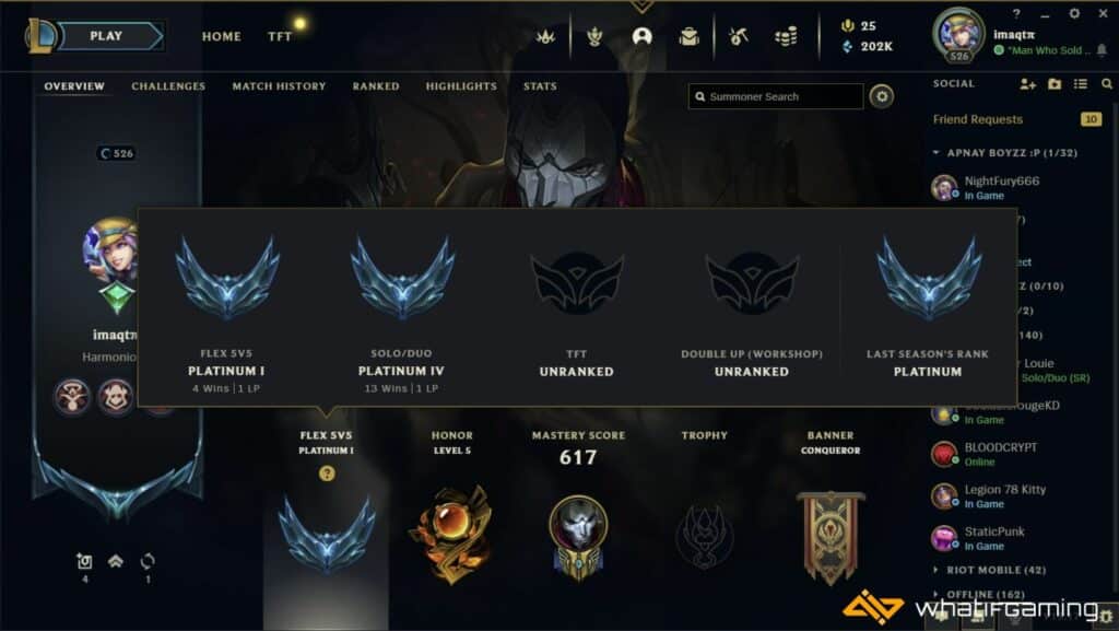 Mmr Lol Ranks How to See MMR in League of Legends (Explained) - WhatIfGaming