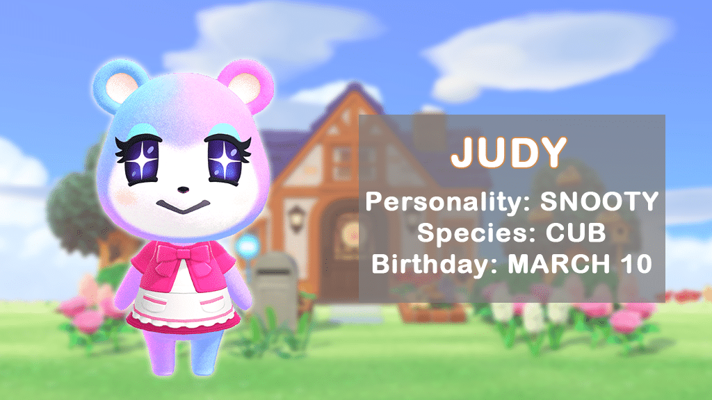 A profile of Judy, one of the rarest Animal Crossing villagers.