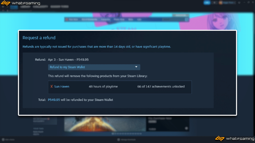 What Happens When You Request A Refund On Steam?