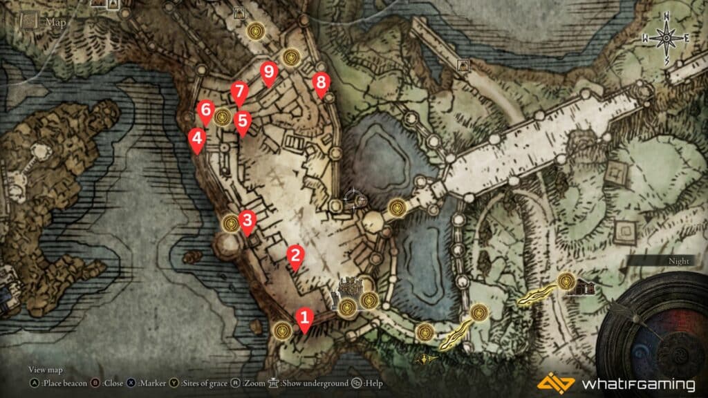 Stormveil Castle Smithing Stone 2 Map Locations
