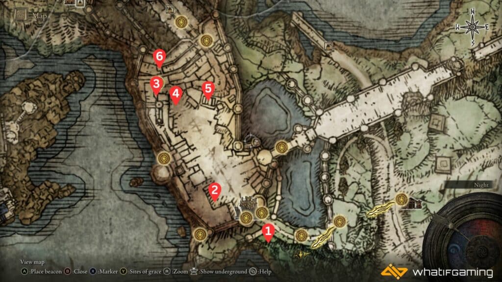 Stormveil Castle Smithing Stone Map Locations