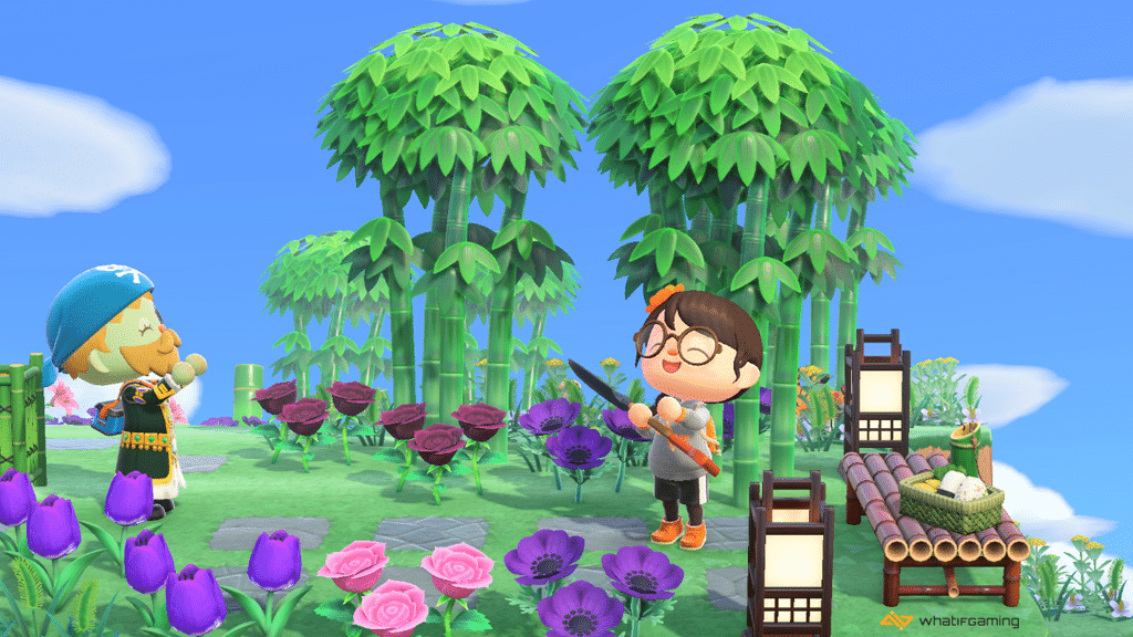 Trading bamboo with friends is another way to get bamboo in Animal Crossing