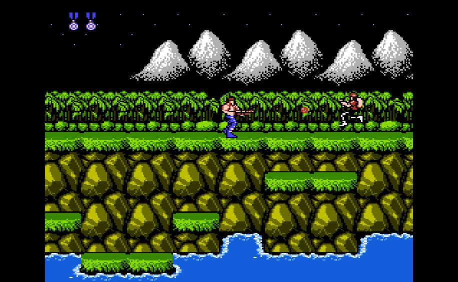 The original Contra game for the NES.