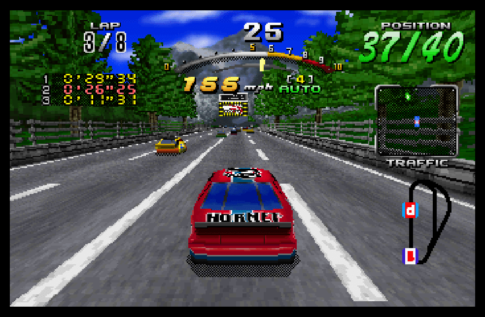 Daytona USA: Championship Circuit Edition, one of the best Sega Saturn games of all time.