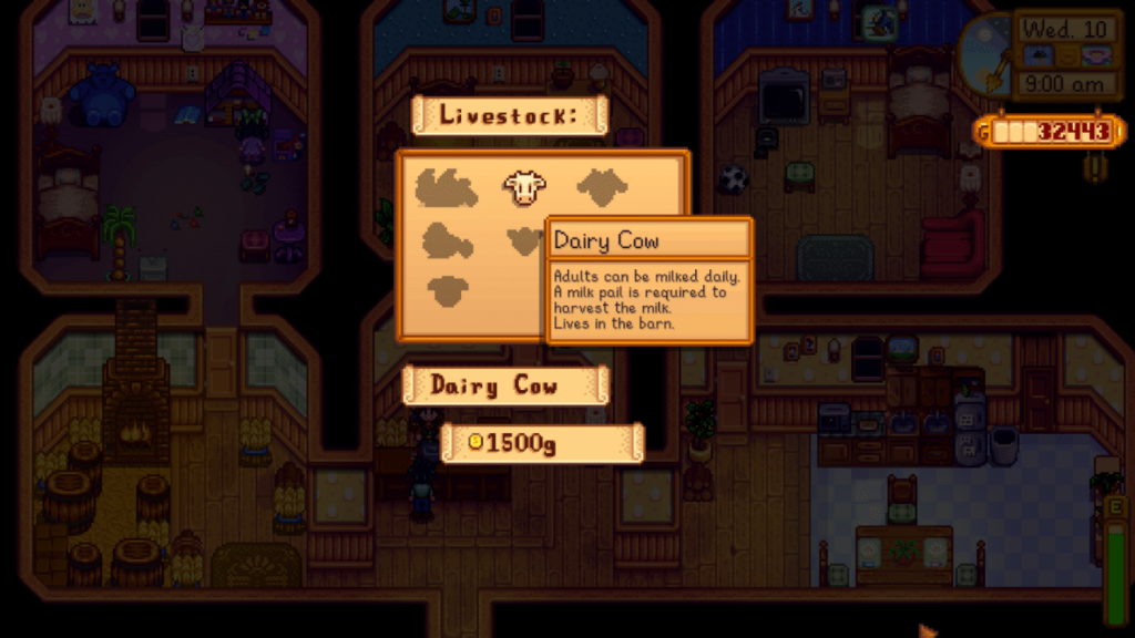 Buying a Cow in Stardew Valley