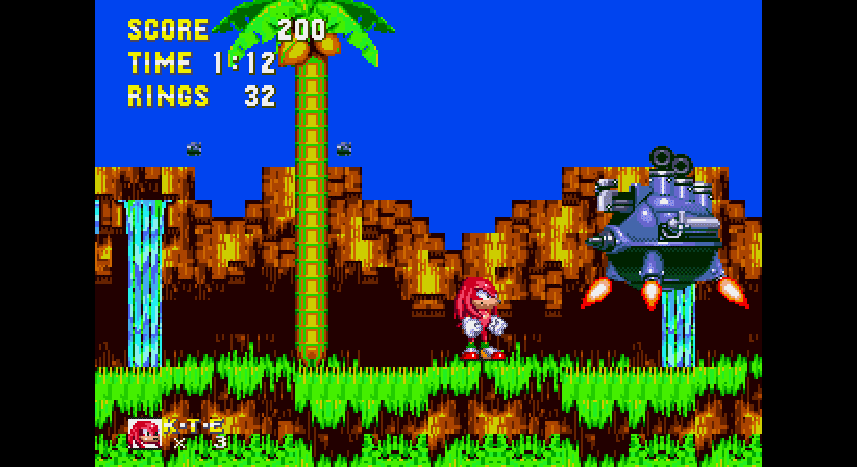 Knuckles in Sonic 3 & Knuckles.