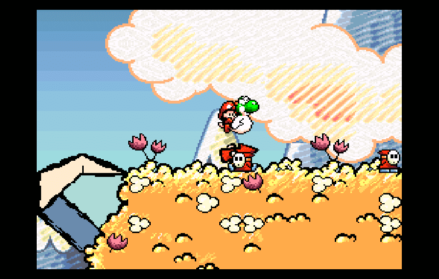 Super Mario World 2 puts you in the hands of Yoshi, the friendly dinosaur.