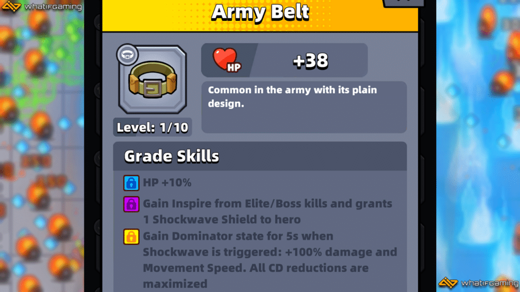 Army Belt description