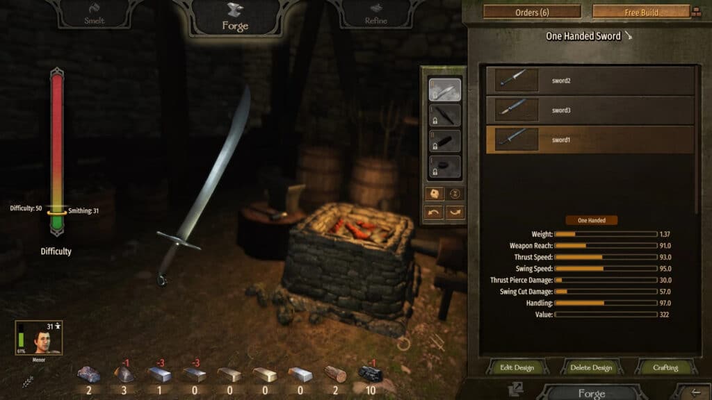 best Bannerlord mods Better Smithing Continued