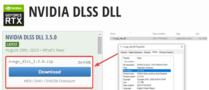 NVIDIA DLSS DLL Download