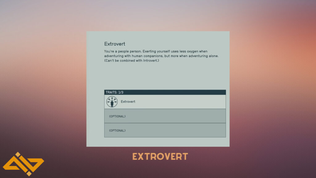 Extrovert - Starfield Traits Explained