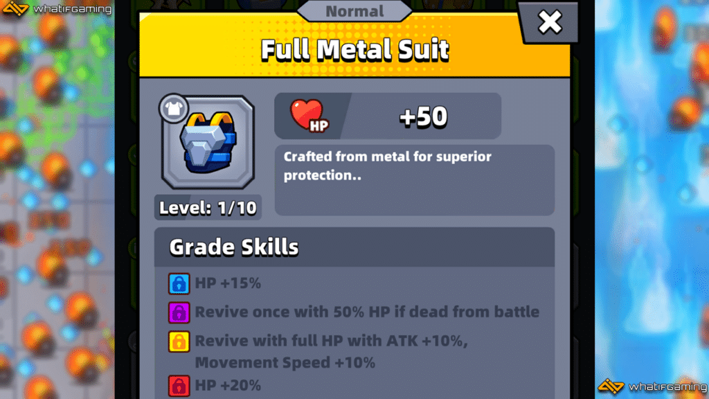 Full Metal Suit description