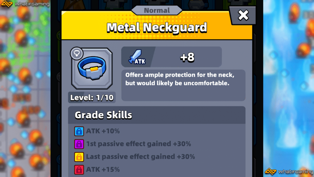 Metal Neckguard description