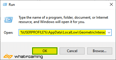 COCOON Save location in Windows Run