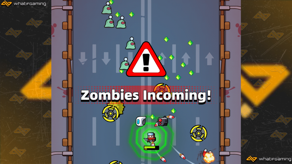 Running away from zombies in Survivor.io.