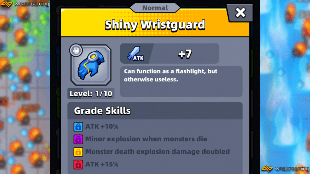 Shiny Wristguard description in Survivor.io