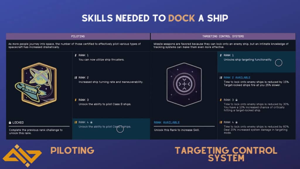 Skills Needed To Dock a Ship