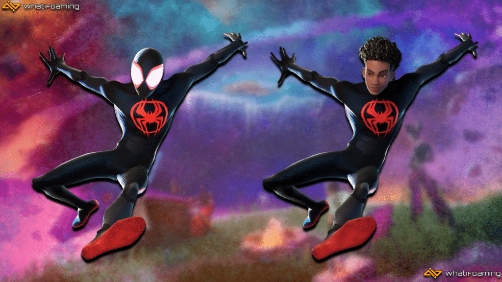 A photo of Spider-Man (Miles Morales).
