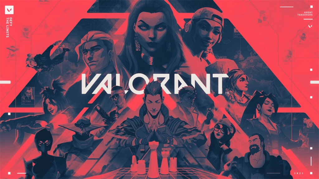 A photo of the original Valorant poster.