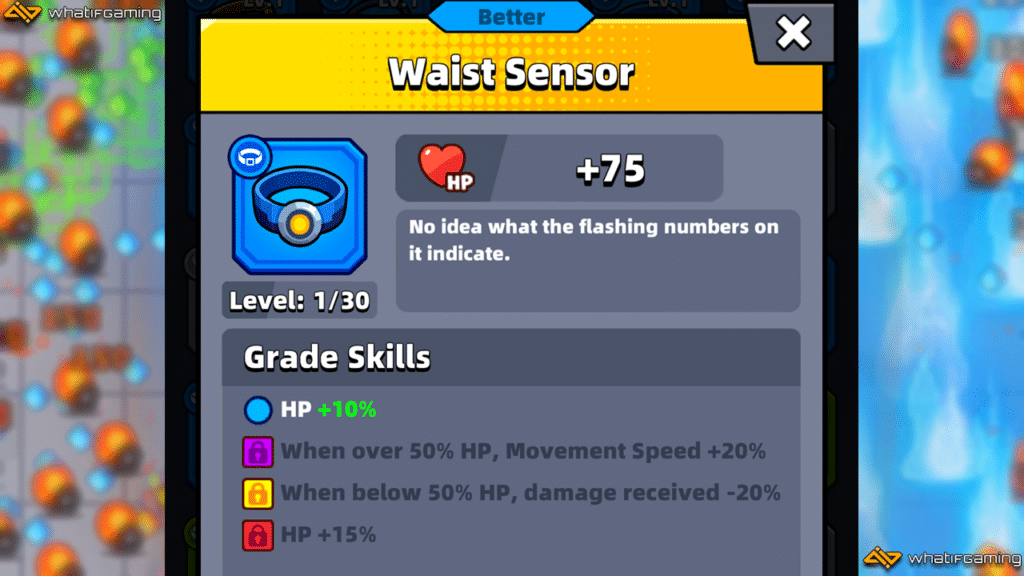Waist Sensor description