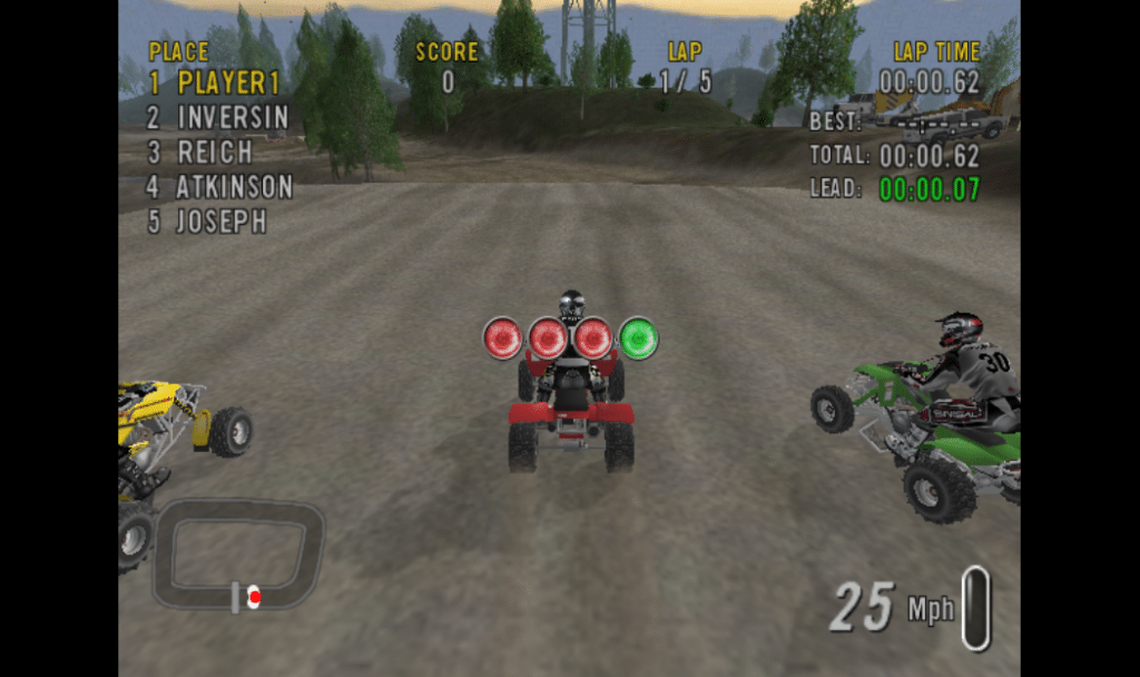 Quad bikes on the PS2 with ATV Offroad Fury 2.