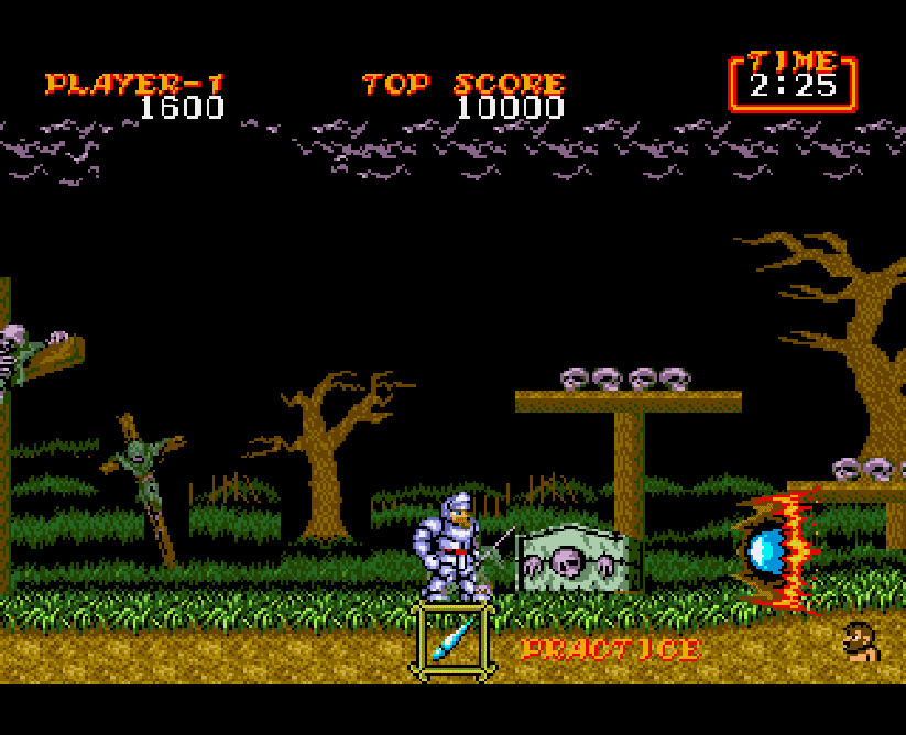 Ghouls 'n Ghosts is a great action side scroller.