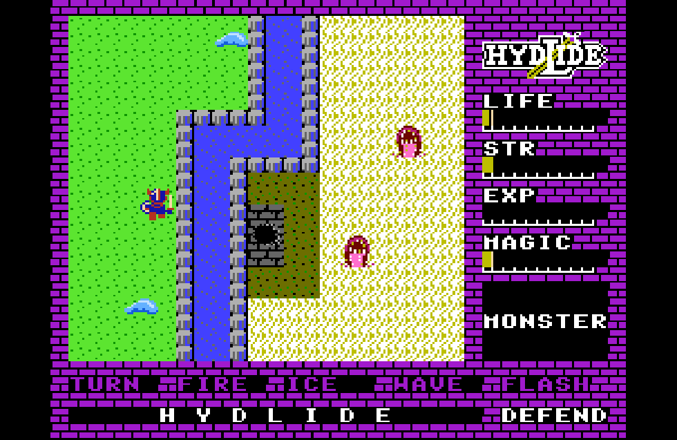 Hydlide is an interesting action adventure RPG that allows you multiple ways to approach the game.