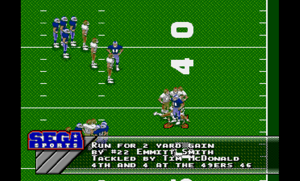 The NFL series by Sega Sports were pouplar sports games on the Sega Genesis.