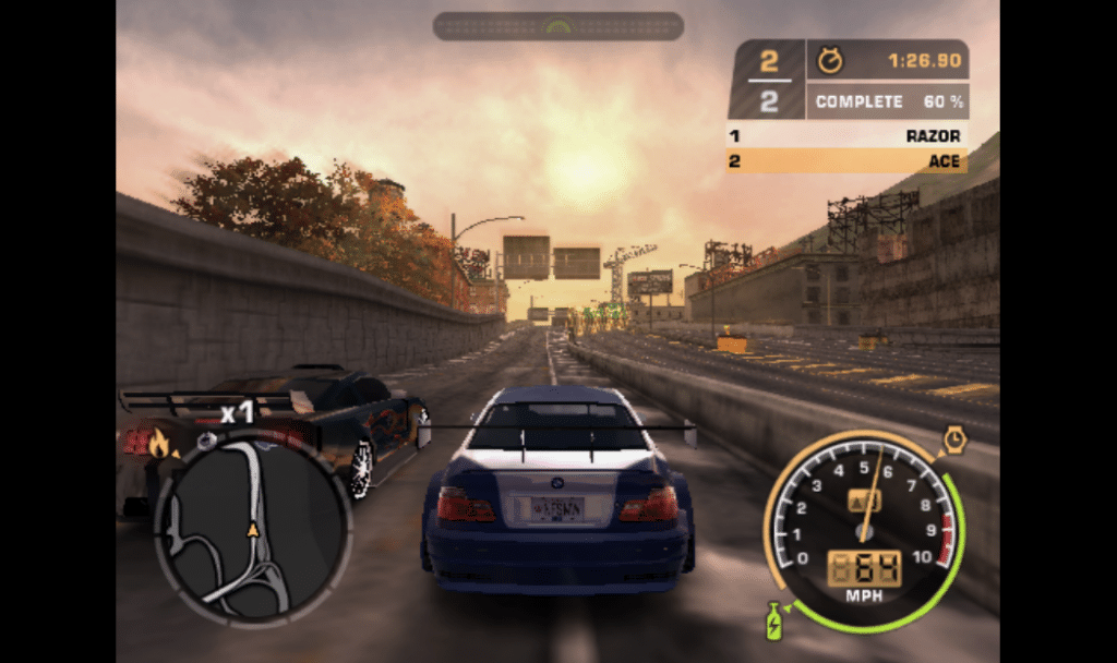 NFS Most Wanted is an amazing game, one of the best PS2 games.