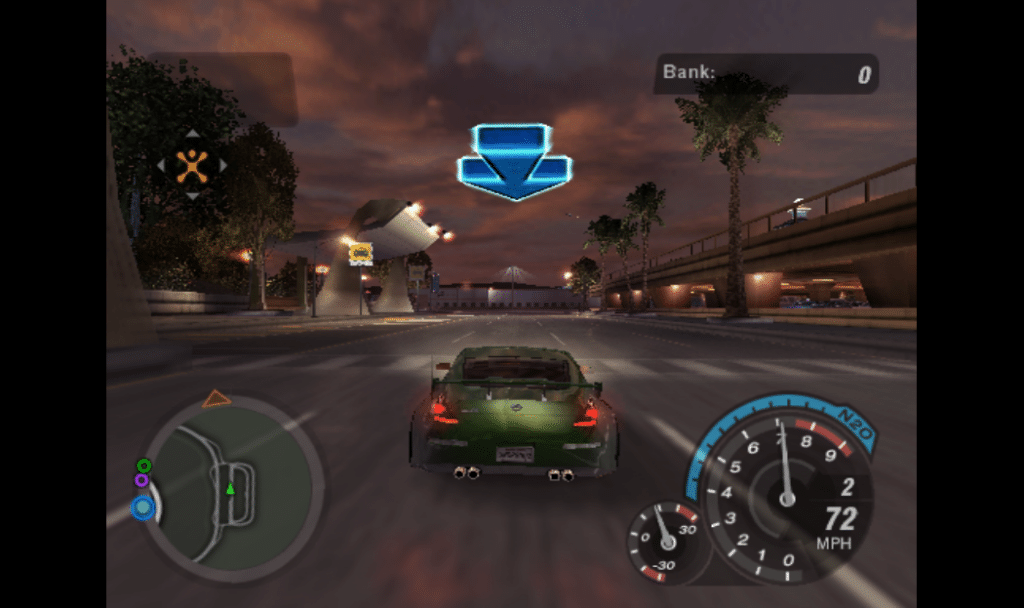 Need for Speed Underground 2 has a very familiar interface and the gameplay is amazing.