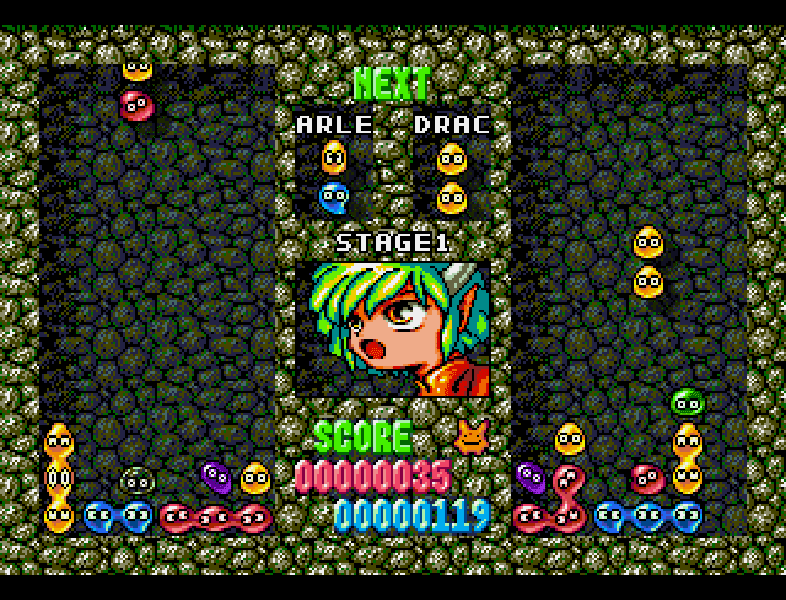 Puyo Puyo was released in the United States as Dr. Robonik's Mean Bean Machine.