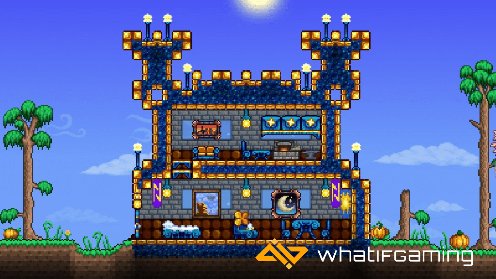 terraria sky castle floating island